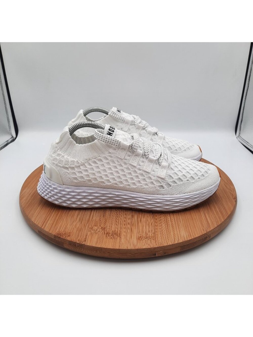 Nobull Allday Knit Runner Womens 6.5 Shoes White Gum Gym Training Sneakers NEW